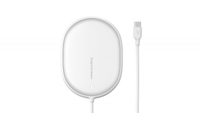 Baseus Light &amp;icirc;ncărcător wireless cu inducție pentru iPhone 12, 15W (alb) foto