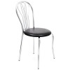 SCAUN VANESSA - CADRU CROM - IMITATIE PIELE - Cognac 8070