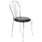 SCAUN VANESSA - CADRU CROM - IMITATIE PIELE - Alb 21894