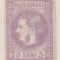 Romania 1868=CAROL CU FAVORITI,emisiunea a II-a,valori bani=Lp 22=3 bani violet