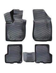 Set covorase auto din cauciuc tip tavita pentru Dacia Logan II Mcv 2012-