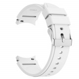 Curea silicon, compatibila Samsung Galaxy Watch 5 Pro, VD Very Dream&reg;, Quick Release, Vivid White