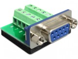 Adaptor Serial mama la bloc terminal, 10 pini, Delock 65268