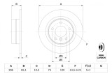 BOSCH 0 986 479 C55 Disc frana