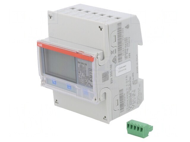 Contor Digital 3-Fazic pentru Șină DIN cu LCD