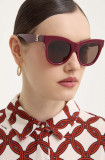 Burberry ochelari de soare femei, culoarea bordo, 0BE4418