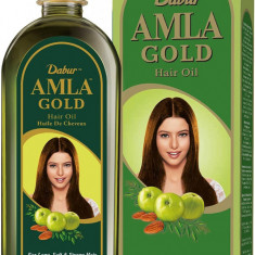 DABUR Amla Gold Hair Oil (Ulei de Amla Gold Migdale + Henna) 300ml