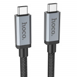 Cumpara ieftin Cablu de Date Type-C la Type-C 100W, 5A, 4K 60Hz, 2m Hoco (US06) Negru