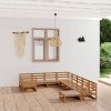 VidaXL Set mobilier de grădină, 10 piese, lemn masiv de pin 3076027