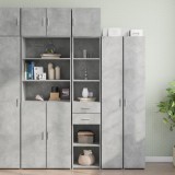 Dulap depozitare slim gri beton 40x42,5x225 cm lemn prelucrat