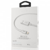 Cablu Tranyoo X11, USB to Lightning Fast Charging Cable, 1.2m, 3A, 18W, Alb