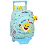 Troler clasa zero 33 cm Baby Shark cu sunet, Jad