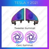 Lumini ambientale Tesla Model Y 2021 tweeter iluminat control telefon sau sistem original CarStore Technology