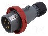 Conector alimentare AC, IEC 60309, IP67, 16A, 415V AC, 5 pini, AMPHENOL - 2CMA101089R1000