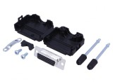 Conector D-Sub HD 26 Pin Mamă Lipire Cablu Gold 11,5mm