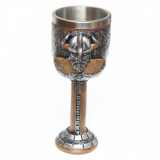 Pocal Medieval Valhalla goblet 18cm 200ml decorat 360grade Tole10 39363