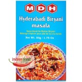 MDH Hyderabadi Biryani Masala Condiment pentru Orez cu Carne zona Hyderabadi 50g