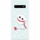 Husa silicon pentru Samsung Galaxy S10 Plus, Cute Cat