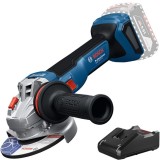 Bosch GWS 18V-11 S + GAL 18V-40 - Polizor unghiular fara acumulatori Li-Ion 18 V - Ah 125 mm + Incarcator acumulatori