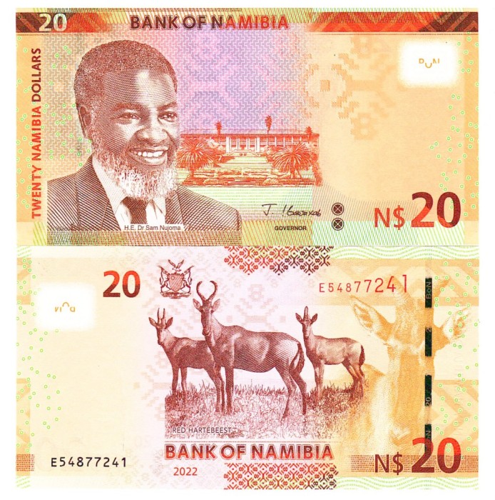 Namibia 20 Dolari 2022 P-17 UNC