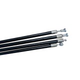 Cumpara ieftin Set cabluri teflon moped Piaggio Ciao 50 (70-81) - Ciao 50 1 (67-70) - Ciao 50 SC (70-81) 2T AC 50cc (kit 6 cabluri) - culoare: negru