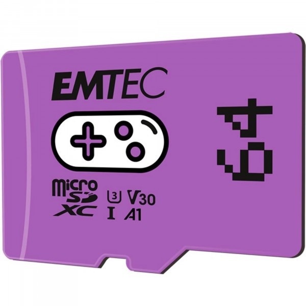Card Memorie microSDXC Emtec Gaming Android A1, 64Gb, Clasa 10 / UHS-1 U3 ECMSDM64GXCU3G