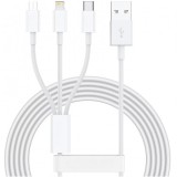 Cablu Incarcare si Date Telefon 120cm 3in1 3 Mufe 3A SX21