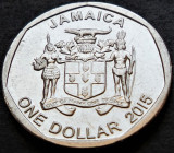 Cumpara ieftin Moneda exotica 1 DOLAR / DOLLAR - JAMAICA, anul 2015 *cod 4067, America de Nord