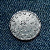 2g - 5 Dinara 1953 Iugoslavia / an unic de batere, Europa