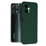 Husa soft edge compatibila cu realme 9 5g, realme 9 pro, antiamprenta, interior microfibra, camera extra pro, verde