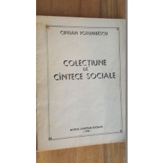 Colectiune de cantece sociale- Ciprian Porumbescu
