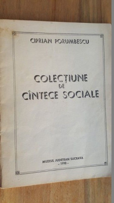 Colectiune de cantece sociale- Ciprian Porumbescu foto