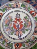 Set 2 Farfurii Lut Pictate Manual, Decorative, Ceramica, Diametru 25/20cm