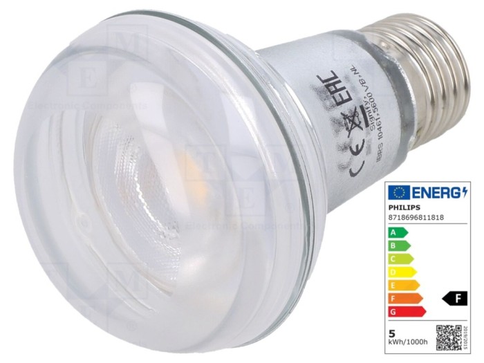 Lampă LED E27 4.5W 2700K