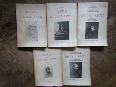 MANUAL DE ISTORIA ARTEI - G. OPRESCU, VOL I-V 1945 foto