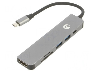 Adaptor USB 3.0 Nichelat 0.15m Negru 5Gbps 60W foto