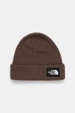 The North Face căciulă Salty Lined culoarea maro, NF0A8CGZ1OI1