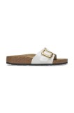 Birkenstock papuci Catalina Patent Cushion Buckle femei, culoarea alb, 1029437