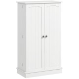 HOMCOM Dulap bucatarie 60x30x104 cm alb 2 usi rafturi reglabile organizare condimente