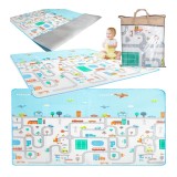 Covoras educativ din spuma pentru copii, model oras, 180x200cm