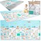 Covoras educativ din spuma pentru copii, model oras, 180x200cm