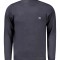 Pulover cu guler inalt barbati, cu mini logo brodat, Regular fit, bleumarin, XL