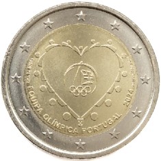 NOU - Portugala moneda comemorativa 2 euro 2024 - Olimpiada Paris - UNC