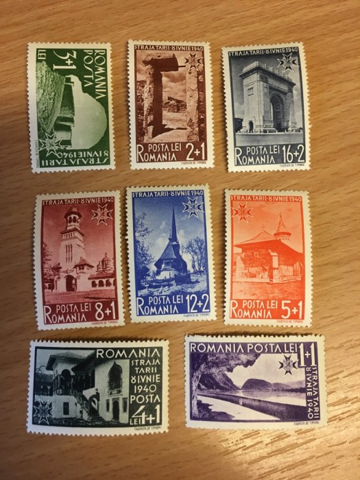 Romania 1940 - Vederi MNH Romania 1940 - Vederi MNH
