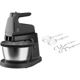 Mixer cu bol ELECTROLUX ESM4B, 3.5l, 500W, 5 trepte viteza, negru-argintiu