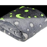 Paturica Magic Blanket pentru copii, luminoasa si pufoasa cu efect fosforescent, Oem
