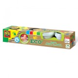Set acuarele pentru degetele 4 culori ECO,+2 ani, SES Creative