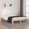 vidaXL Cadru de pat dublu 4FT6, 135x190 cm, lemn masiv