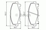 Set placute frana,frana disc HONDA ACCORD VIII (CU) (2008 - 2016) BOSCH 0 986 494 382