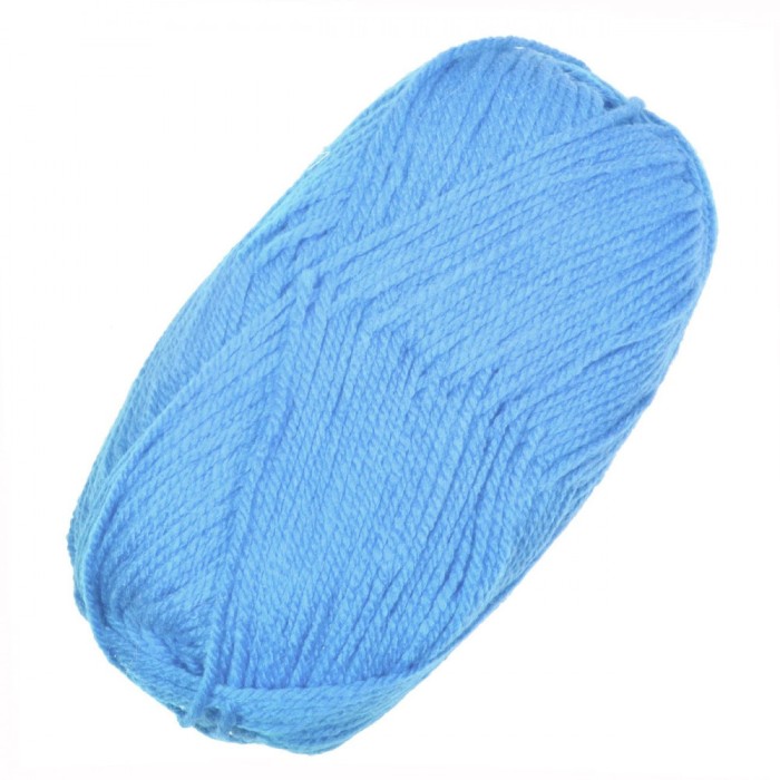 Fir de Tricotat, Acrilic, Culoare Ciel, Greutate 100g, Lungime 215m